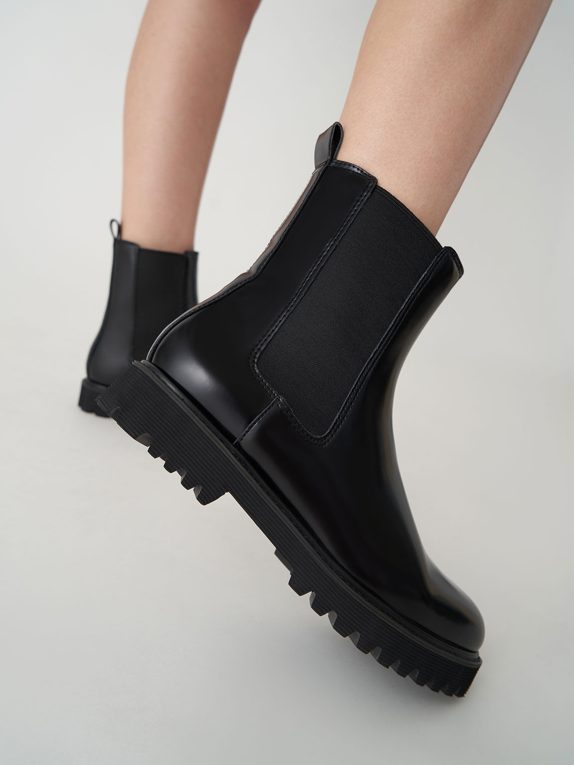 Cleated sole chelsea boots sales