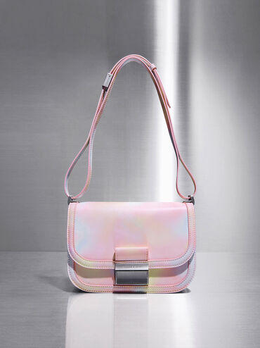 Charlot Swirl-Print Bag, Multi, hi-res