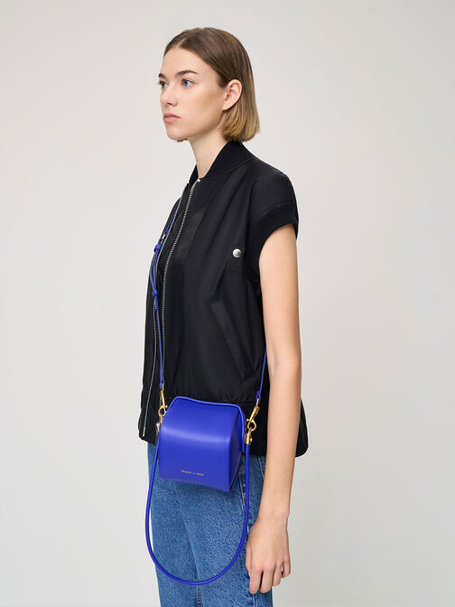 Ridley Chain-Link Boxy Bag, Cobalt, hi-res