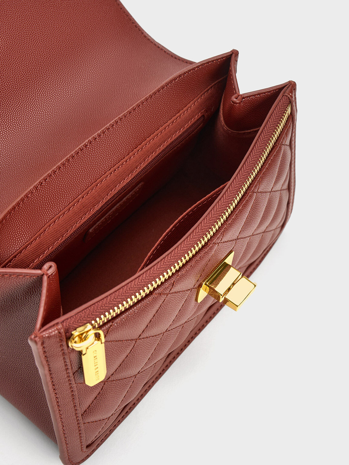 Charles and keith maroon sling bag outlet