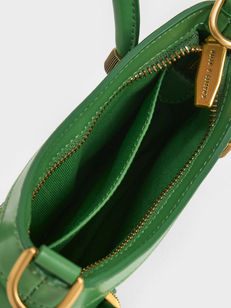Bonnie Curved Tote Bag, Green, hi-res