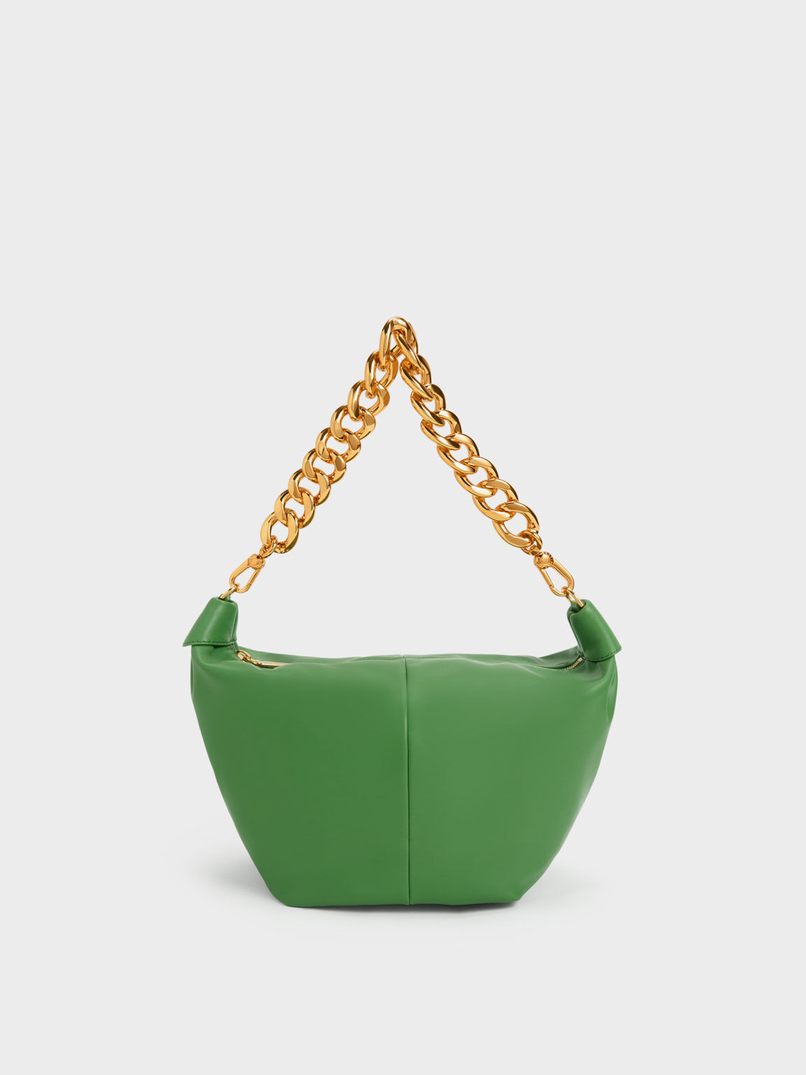 حقيبة هوبو بذراع سلسلة داكي, لون أخضر, hi-res