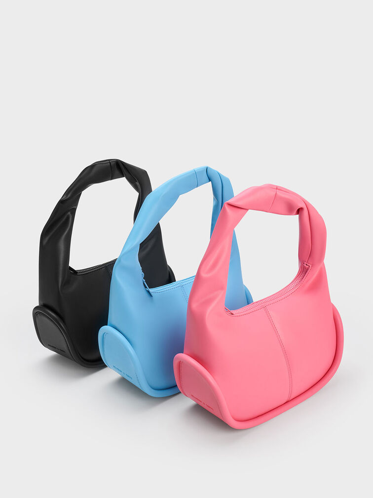 Tubular Slouchy Hobo Bag, Pink, hi-res