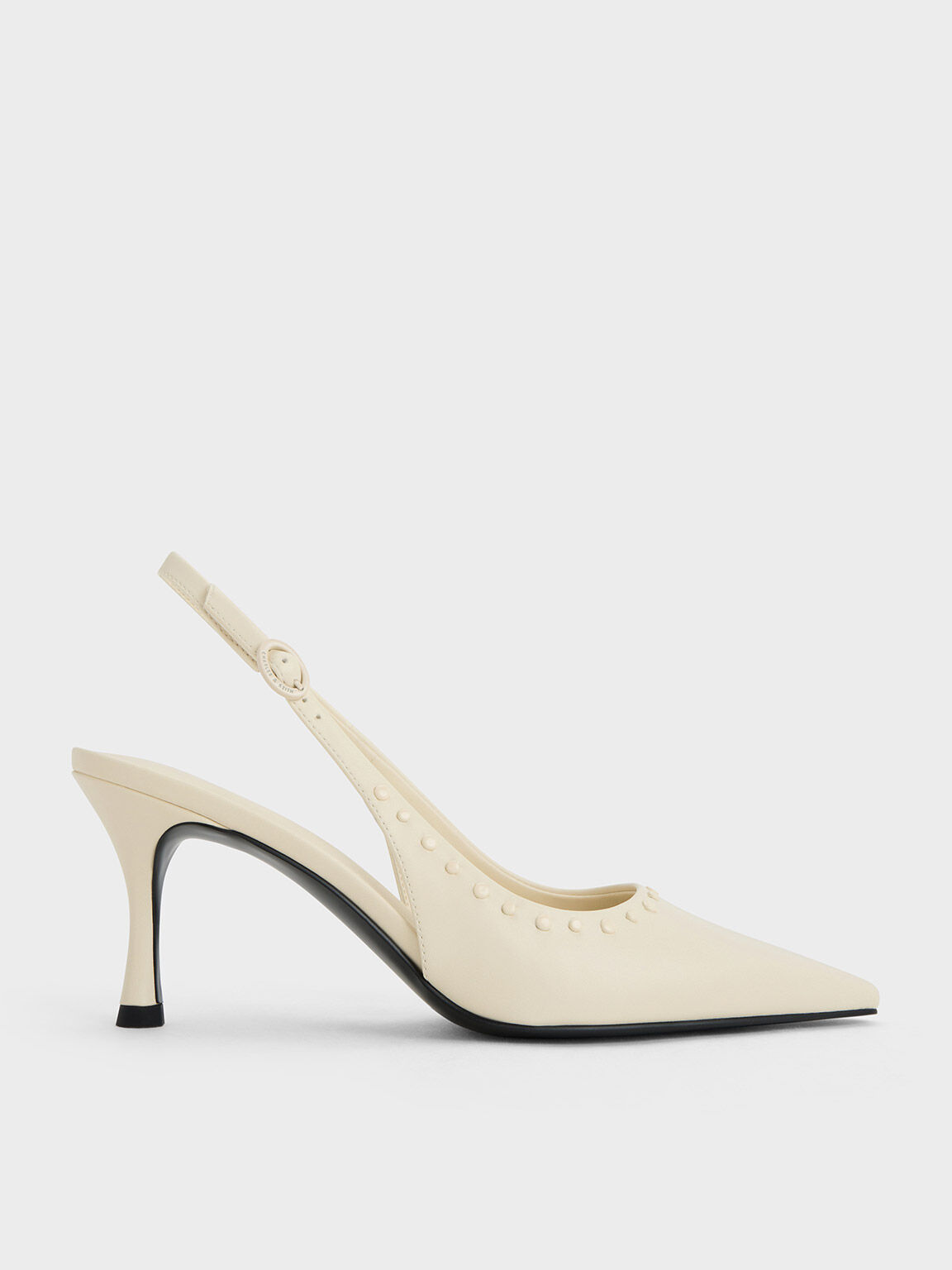 Charles keith studded pointed slingbacks sale