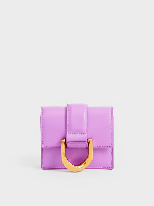 Gabine Chain-Link Card Holder, Violet, hi-res