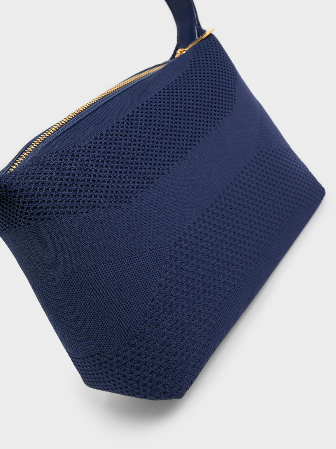 Lorain Knit Shoulder Bag, Navy, hi-res