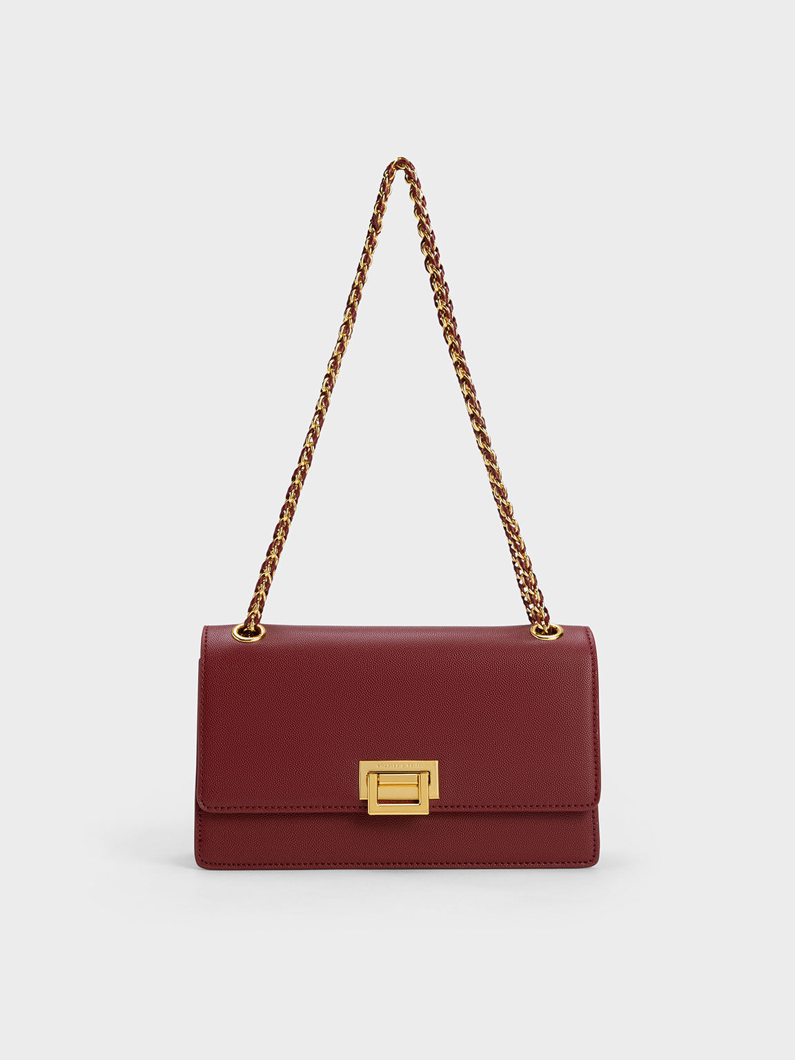 Charles and keith red bag cheap