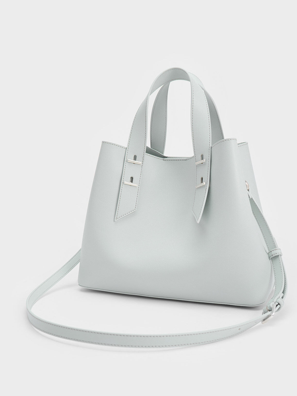 Charles & keith embellished slouchy handbag outlet