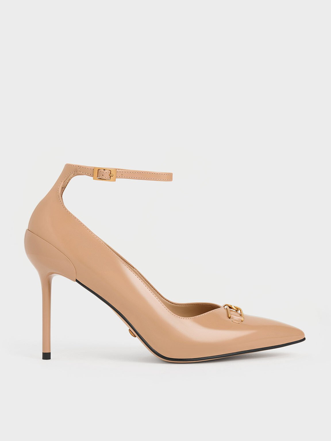 Nude leather heels best sale