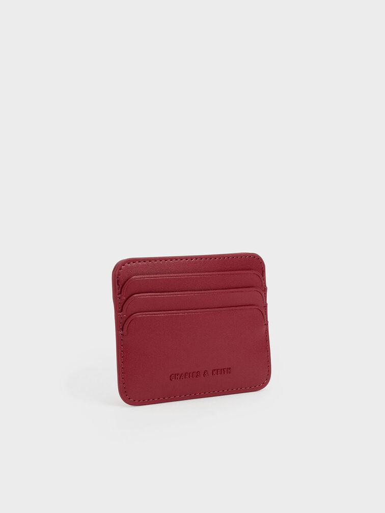 Multi-Slot Card Holder, Red, hi-res