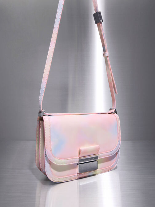 Charlot Swirl-Print Bag, Multi, hi-res