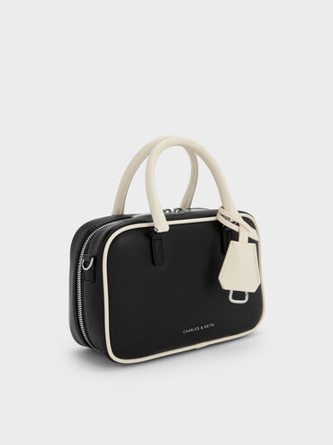 Mini Sianna Two-Tone Bowling Bag, Multi, hi-res