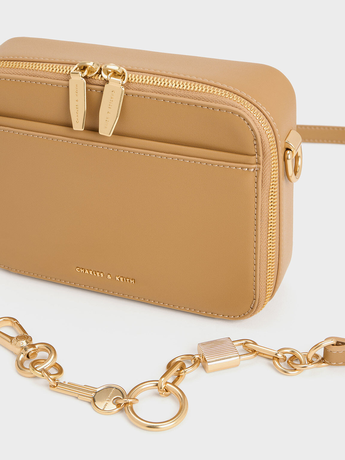 Double zip crossbody bag charles and keith cheap