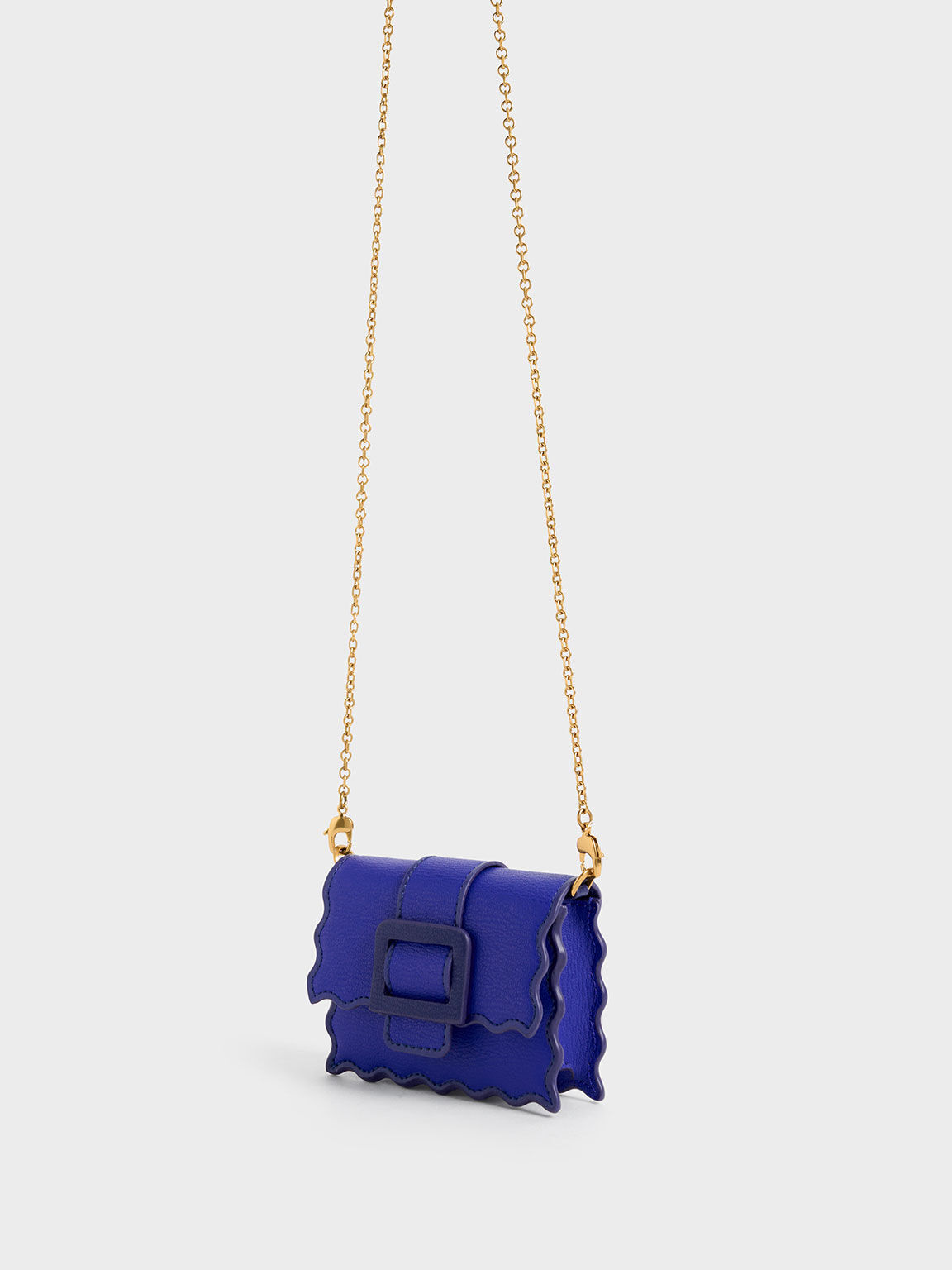 Cobalt Waverly Scallop Trim Mini Bag CHARLES KEITH SA