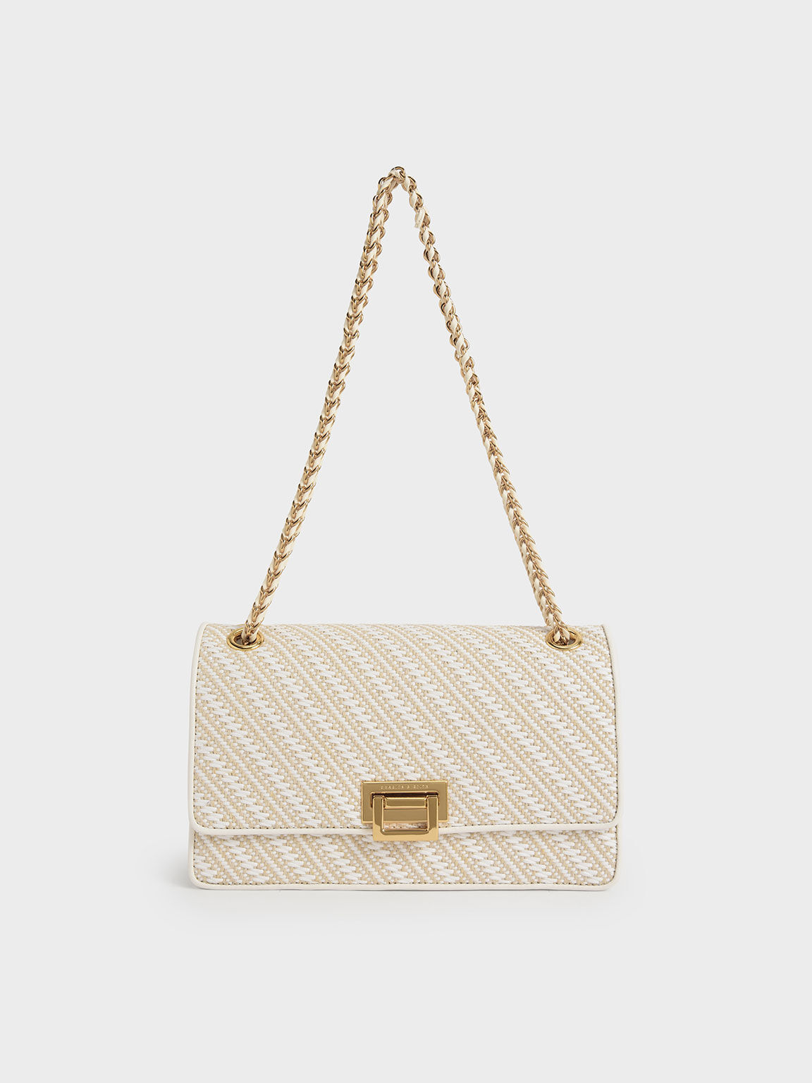 Charles and keith hotsell chain detail handbag