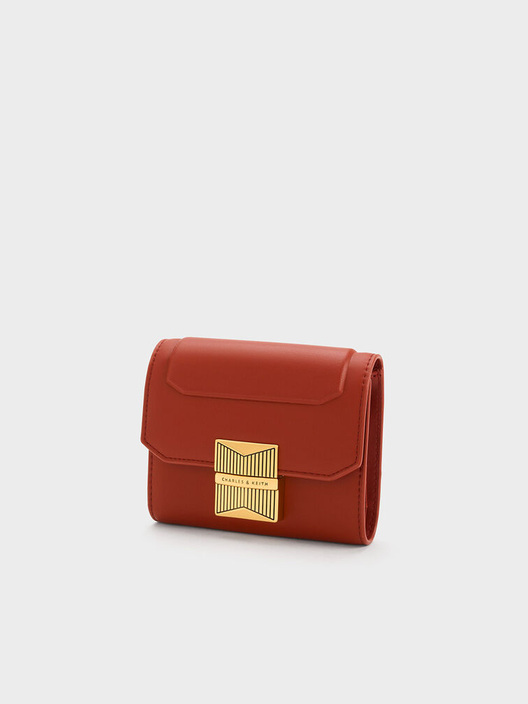 محفظة كاليندا لللكنة المعدنية, احمر غامق, hi-res