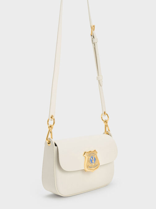 Judy Hopps Metallic Accent Shoulder Bag, Chalk, hi-res