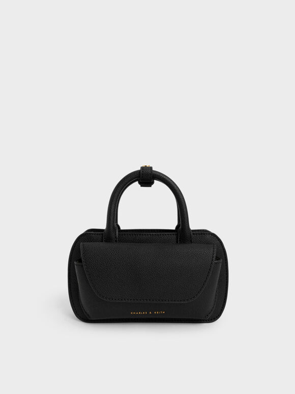 Selby Boxy Top Handle Bag, Black, hi-res