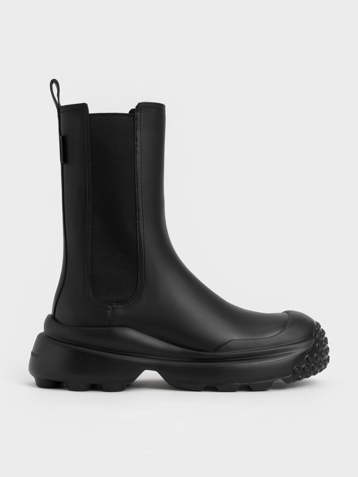 Elba Round-Toe Chelsea Boots, Black, hi-res