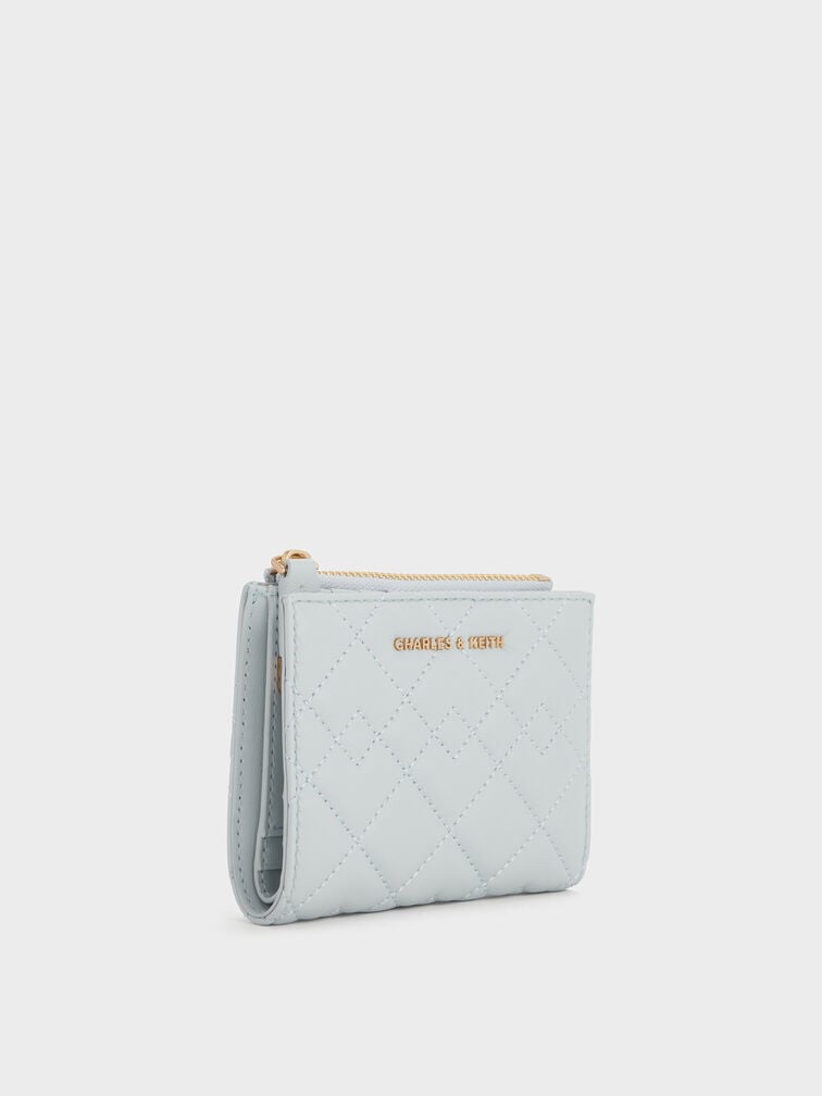 Duo Quilted Small Wallet, Sea Salt Blue, hi-res
