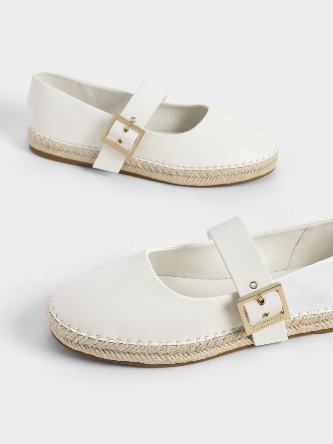 Espadrilles flats white clearance