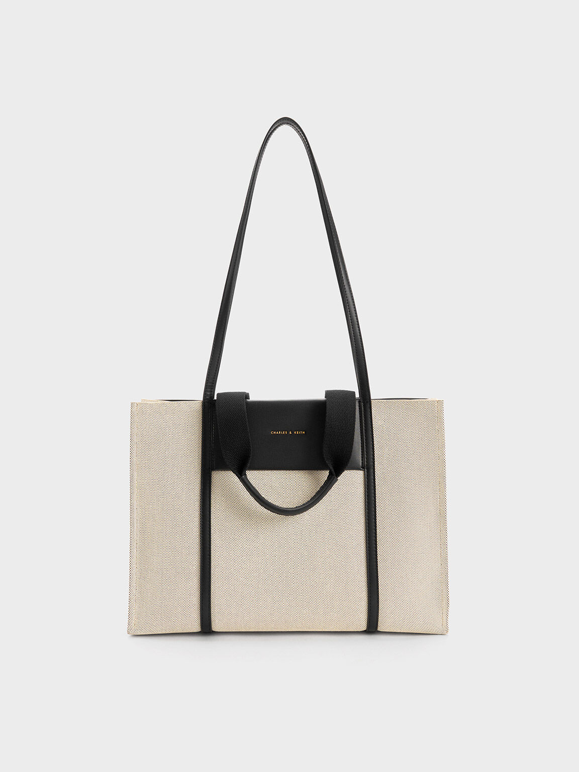 Charles and keith best sale black tote bag