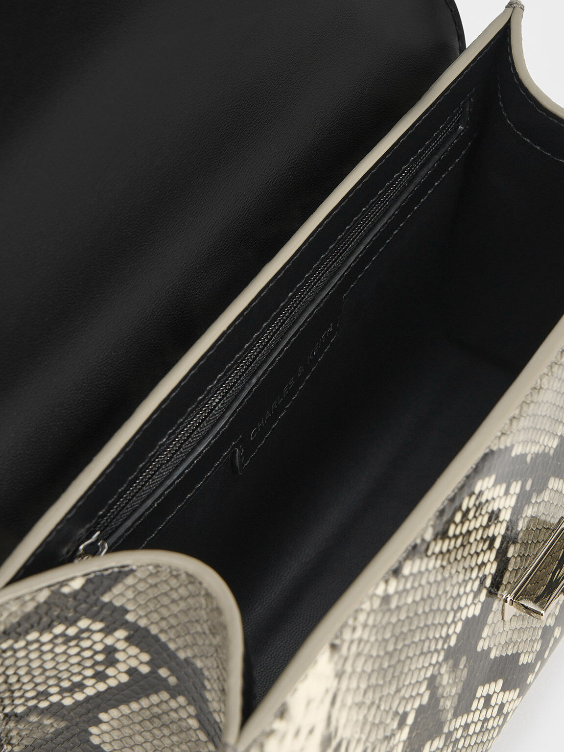 Charles and keith snakeskin bag sales