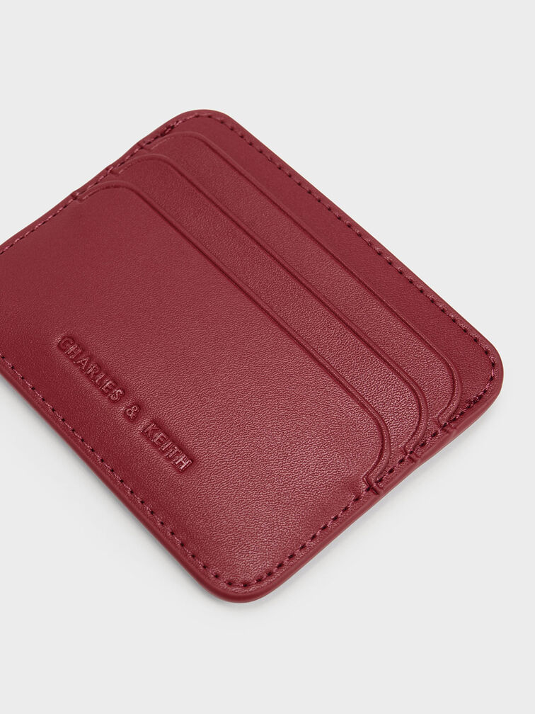 Multi-Slot Card Holder, Red, hi-res