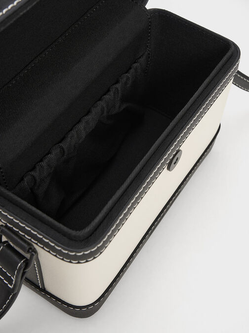 حقيبة كروسبودي بتصميم برونتي وتفاصيل متباينة, متعدد, hi-res