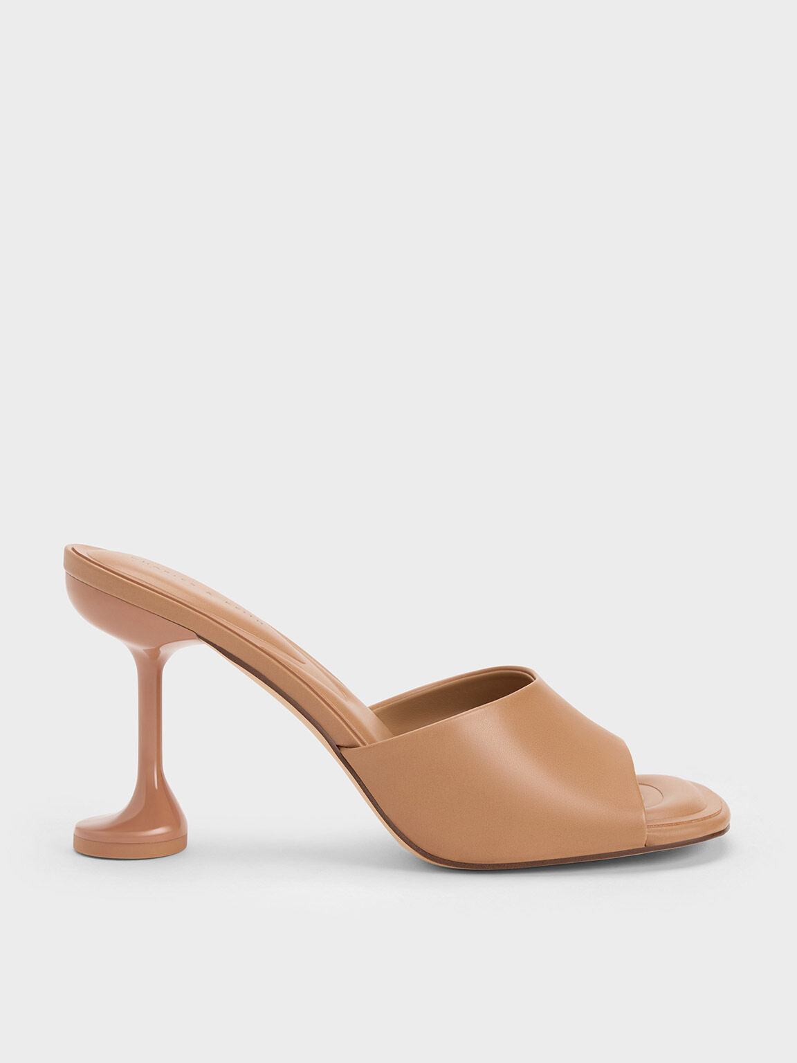 Celestine Sculptural Heel Mules, Sand, hi-res