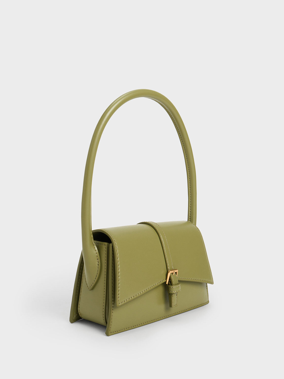 Annelise Belted Trapeze Bag, Pistachio, hi-res