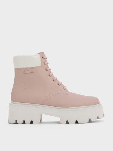 Ripley Ridged Sole Ankle Boots, Blush, hi-res