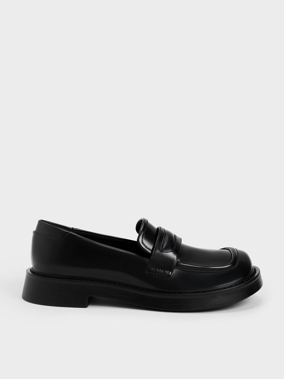 Penelope Penny Loafers, Black, hi-res