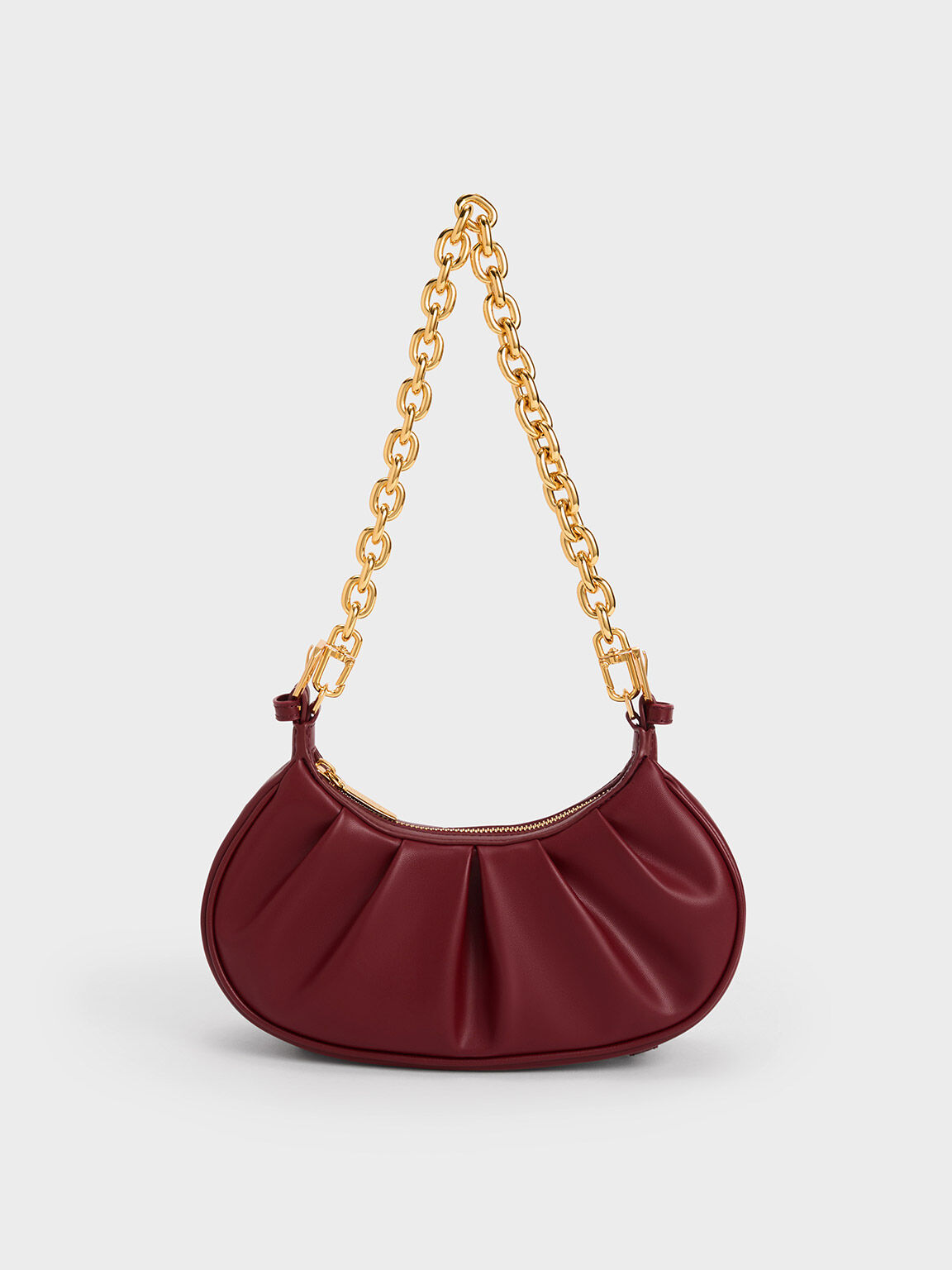 Burgundy shop side bag