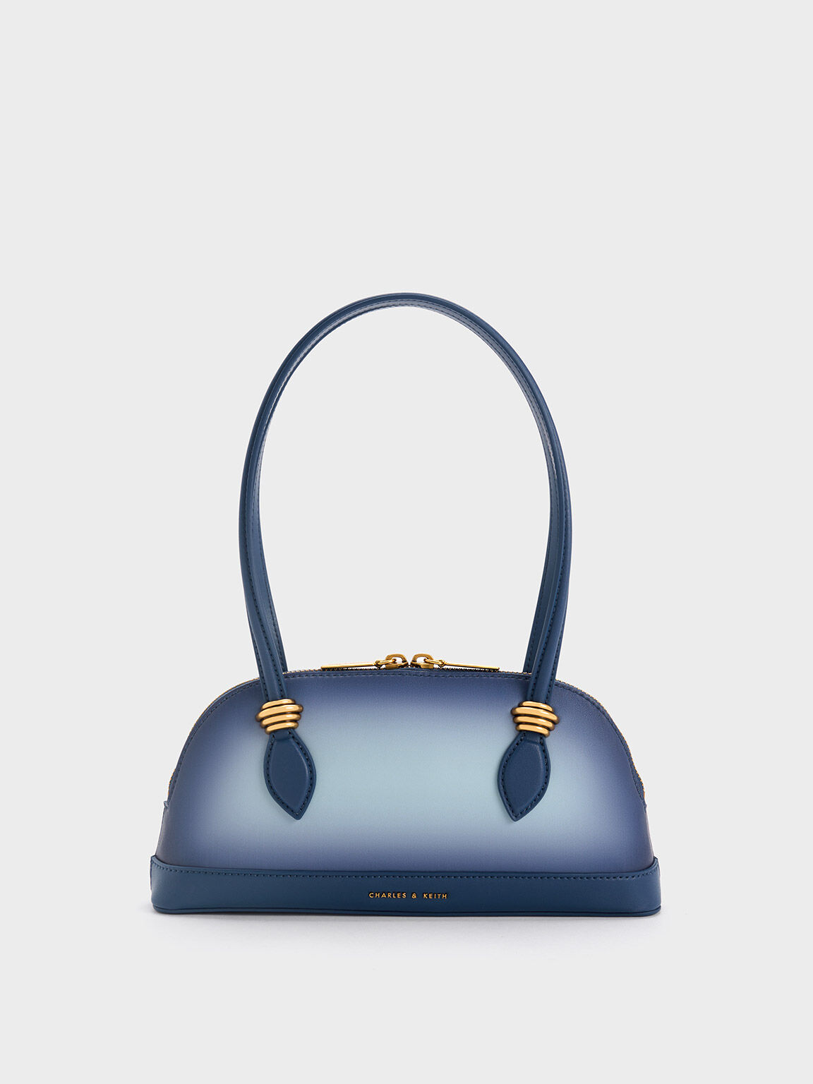 Trudy Ombre Elongated Handle Shoulder Bag, Navy, hi-res