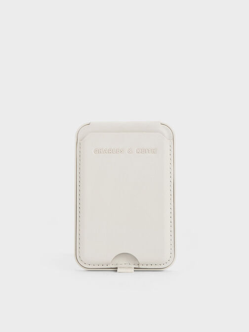 Cyrus Bi-Fold Card Holder, White, hi-res