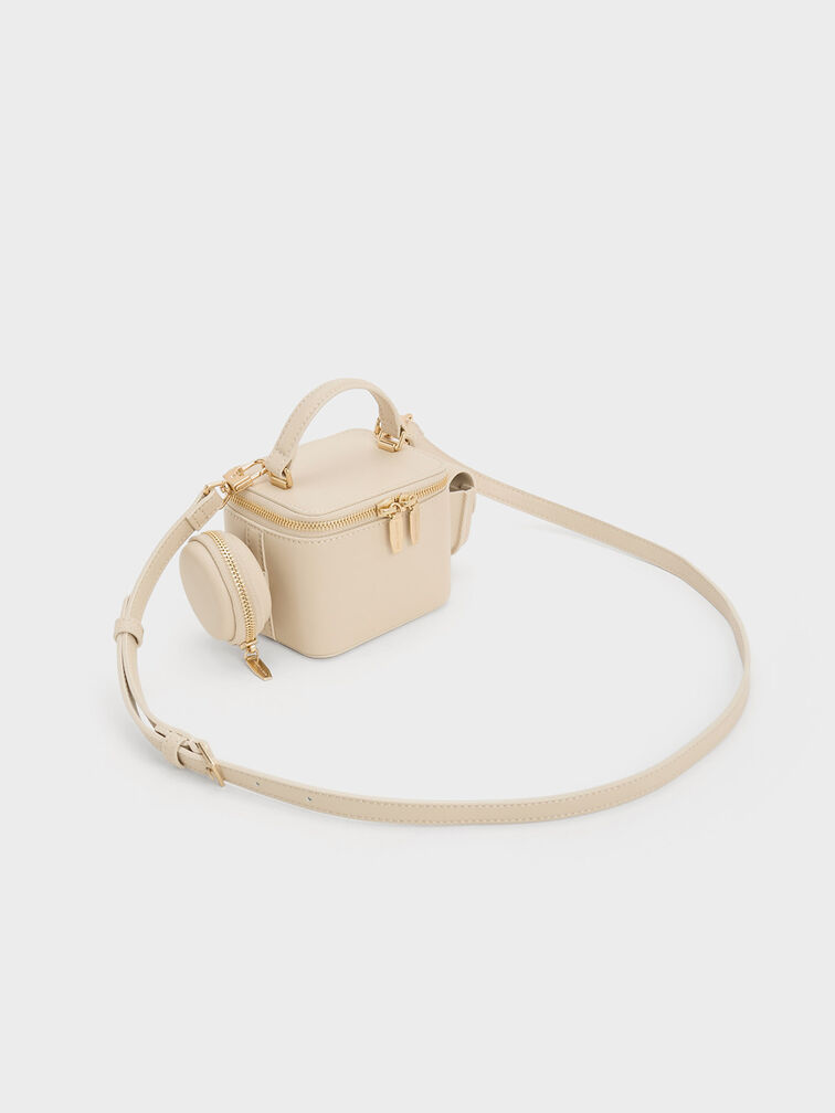 Gaia Boxy Top Handle Bag, Beige, hi-res