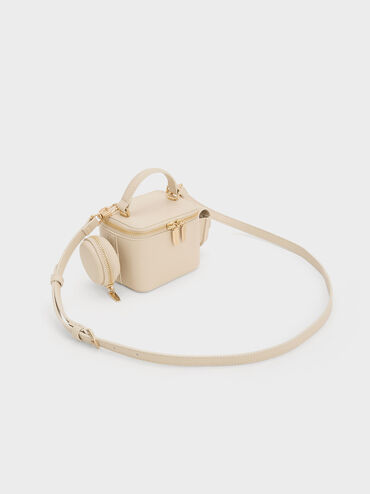 Gaia Boxy Top Handle Bag, Beige, hi-res
