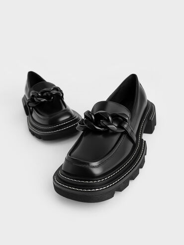 حذاء لوفر من مجموعة برلين, أسود, hi-res