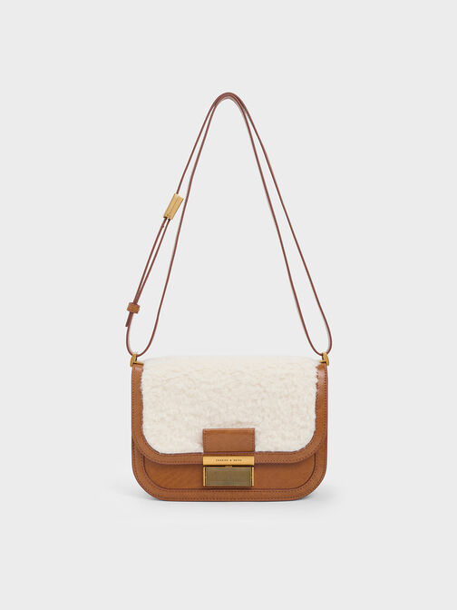 Furry Charlot Bag, Multi, hi-res