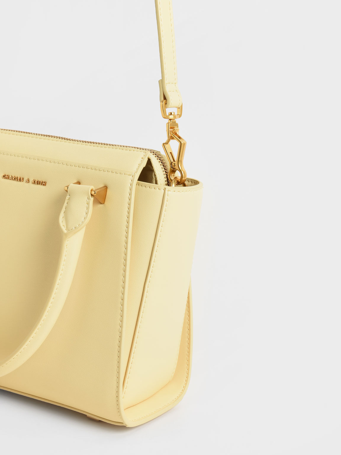 Charles and keith shop structured trapeze bag