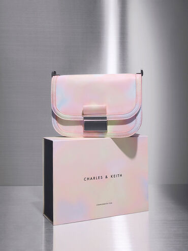 Charlot Swirl-Print Bag, Multi, hi-res