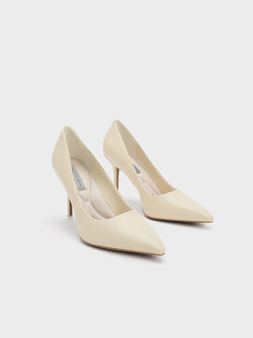 Emmy Stiletto Heel Pumps, Chalk, hi-res
