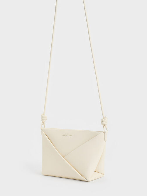 Midori Geometric Crossbody Bag, Cream, hi-res