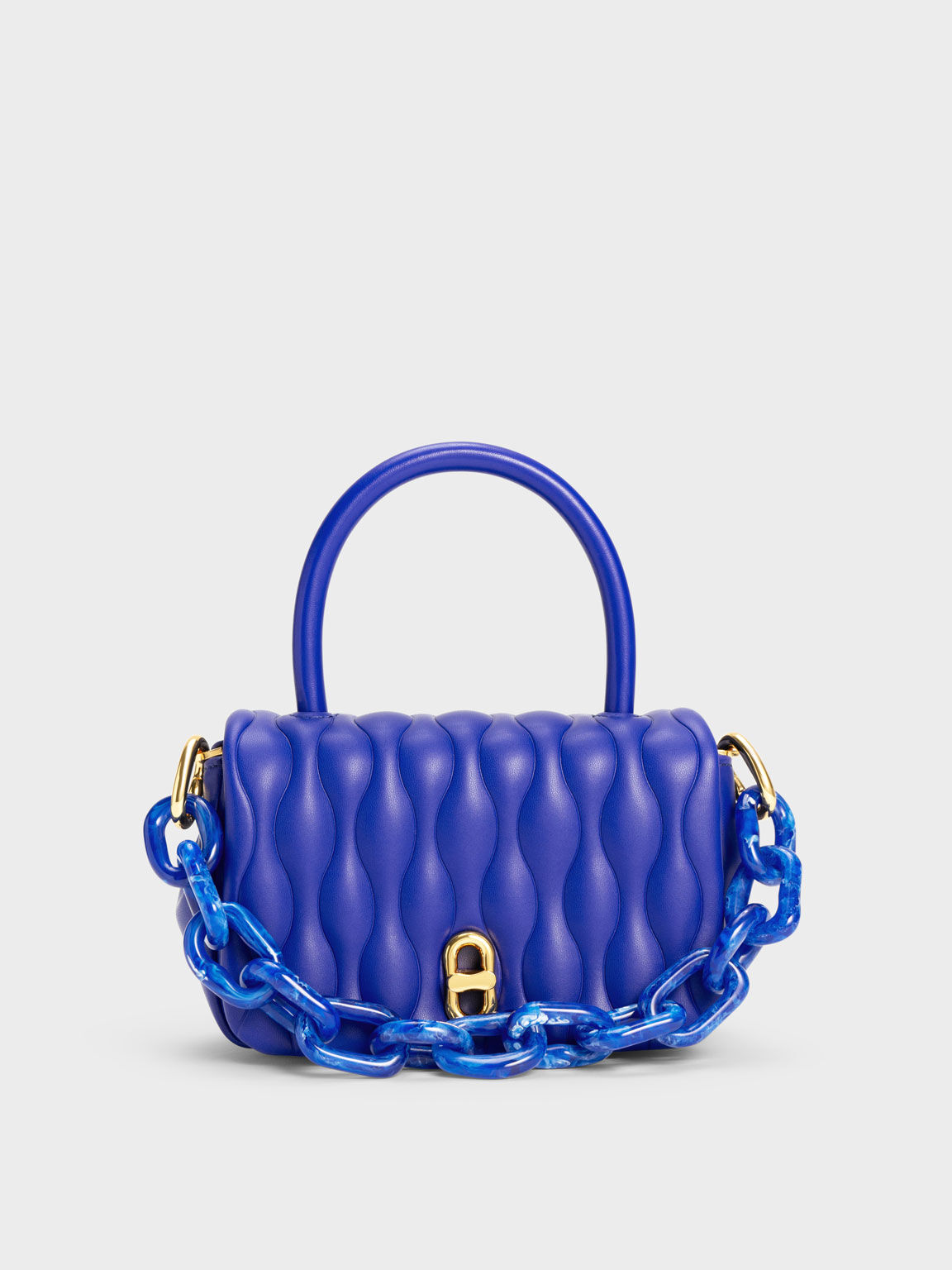 Iva Boxy Top Handle Bag Cobalt
