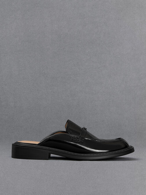 حذاء ميول تاليا من الجلد, Black Box, hi-res