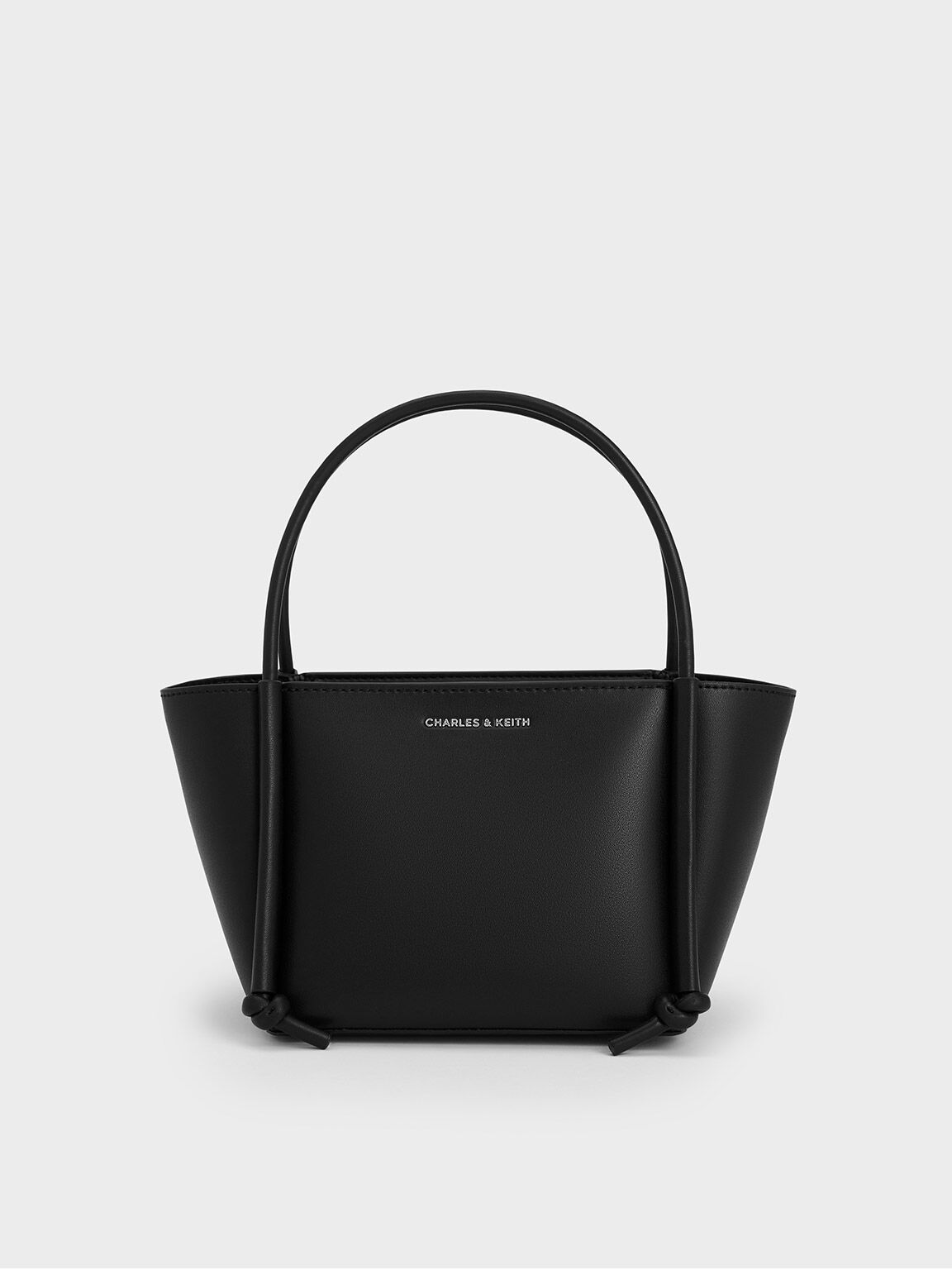 Charles and keith tote bag black deals