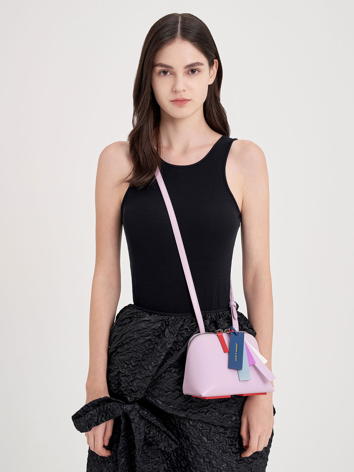 Cockade Crossbody Bag, Lilac, hi-res