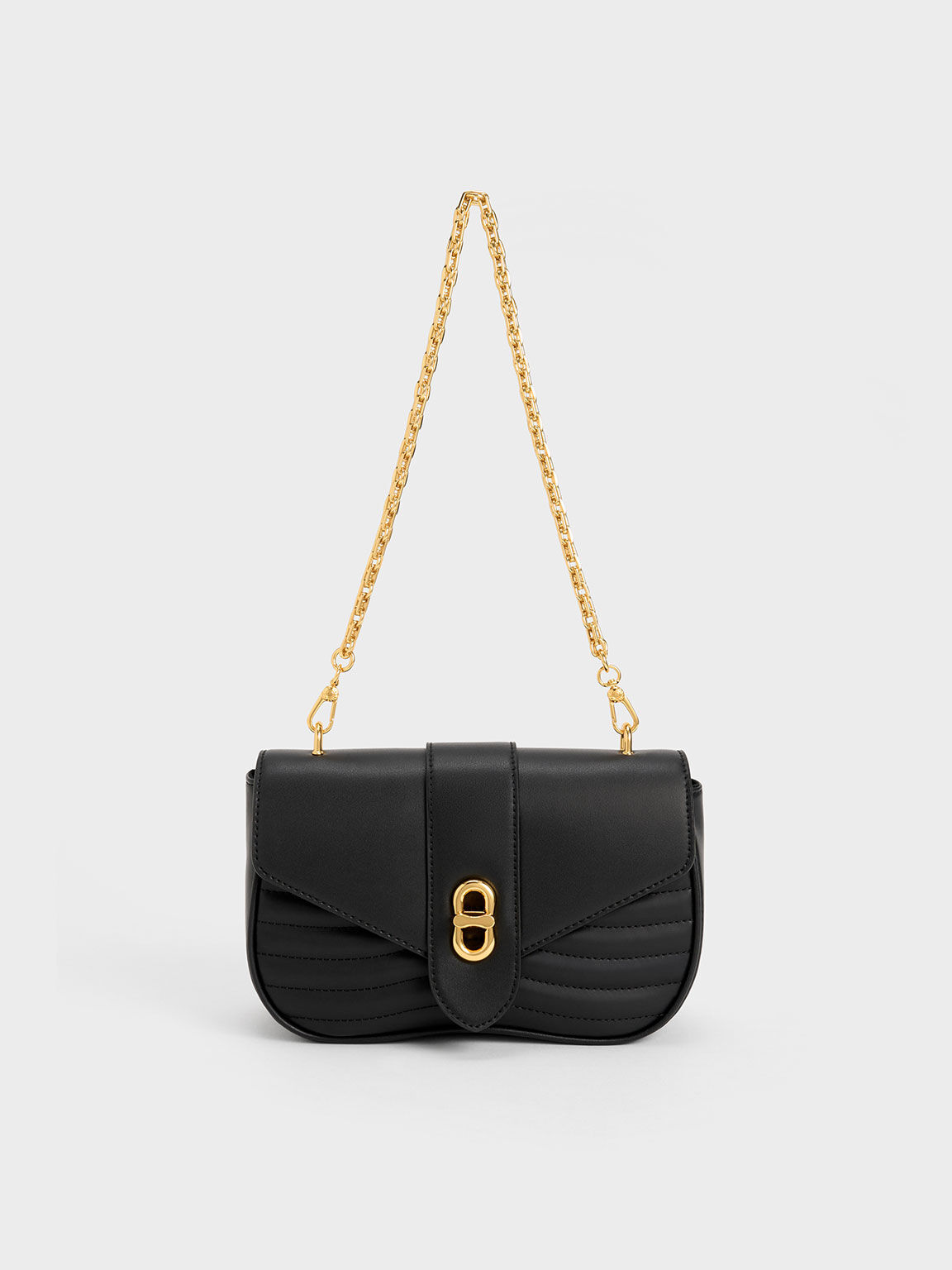 Aubrielle Panelled Crossbody Bag, Black, hi-res