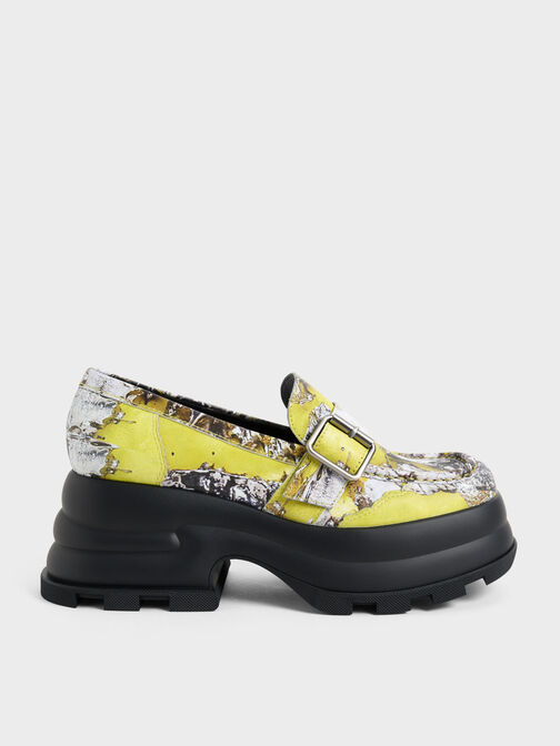 Jules Platform Buckled Loafers, Multi, hi-res